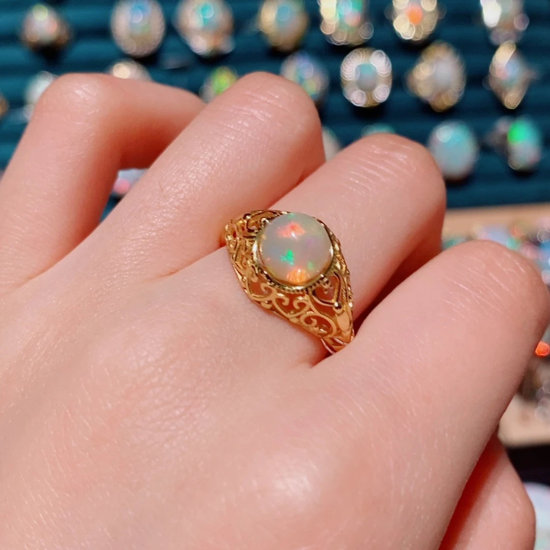 欧泊欧泊戒指银S925镶嵌