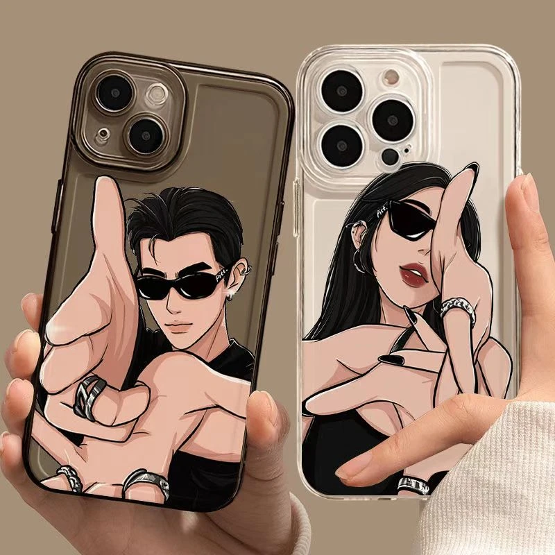击毙你适用iPhone16苹果15情侣手机壳14plus透明13/12/11高级7/8P