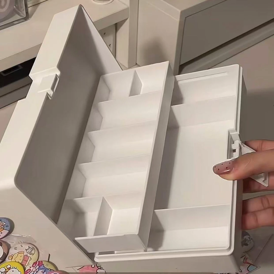 ins风简约桌面多功能收纳盒文具分格收纳盒多格学生宿舍收纳卧室