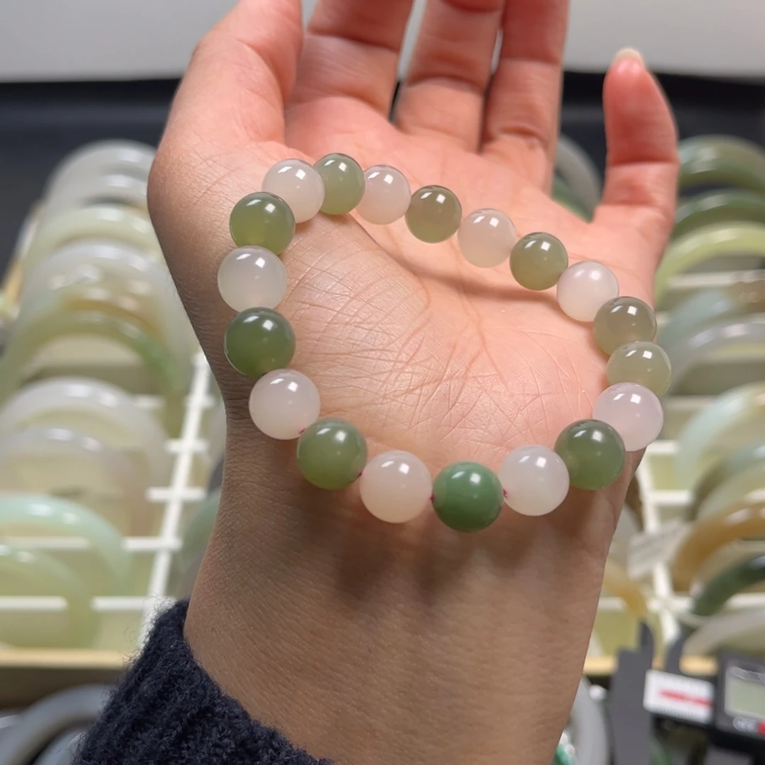 和田玉未镶嵌手链