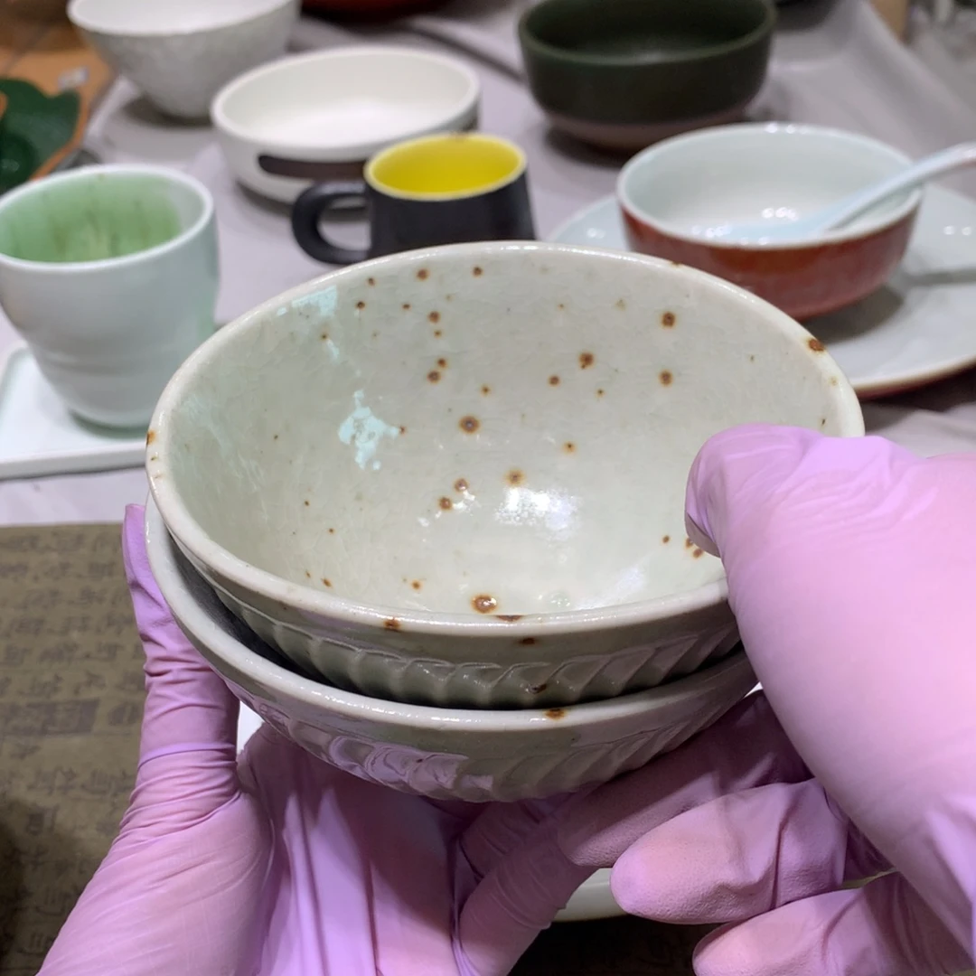 陶景德镇粗陶复古盘碗微瑕