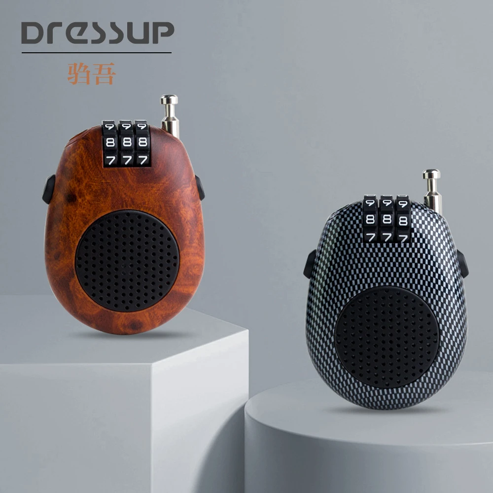 伸缩钢丝绳密码锁旅行李箱车衣雪橇摩托车头盔锁收缩钢缆挂锁P40