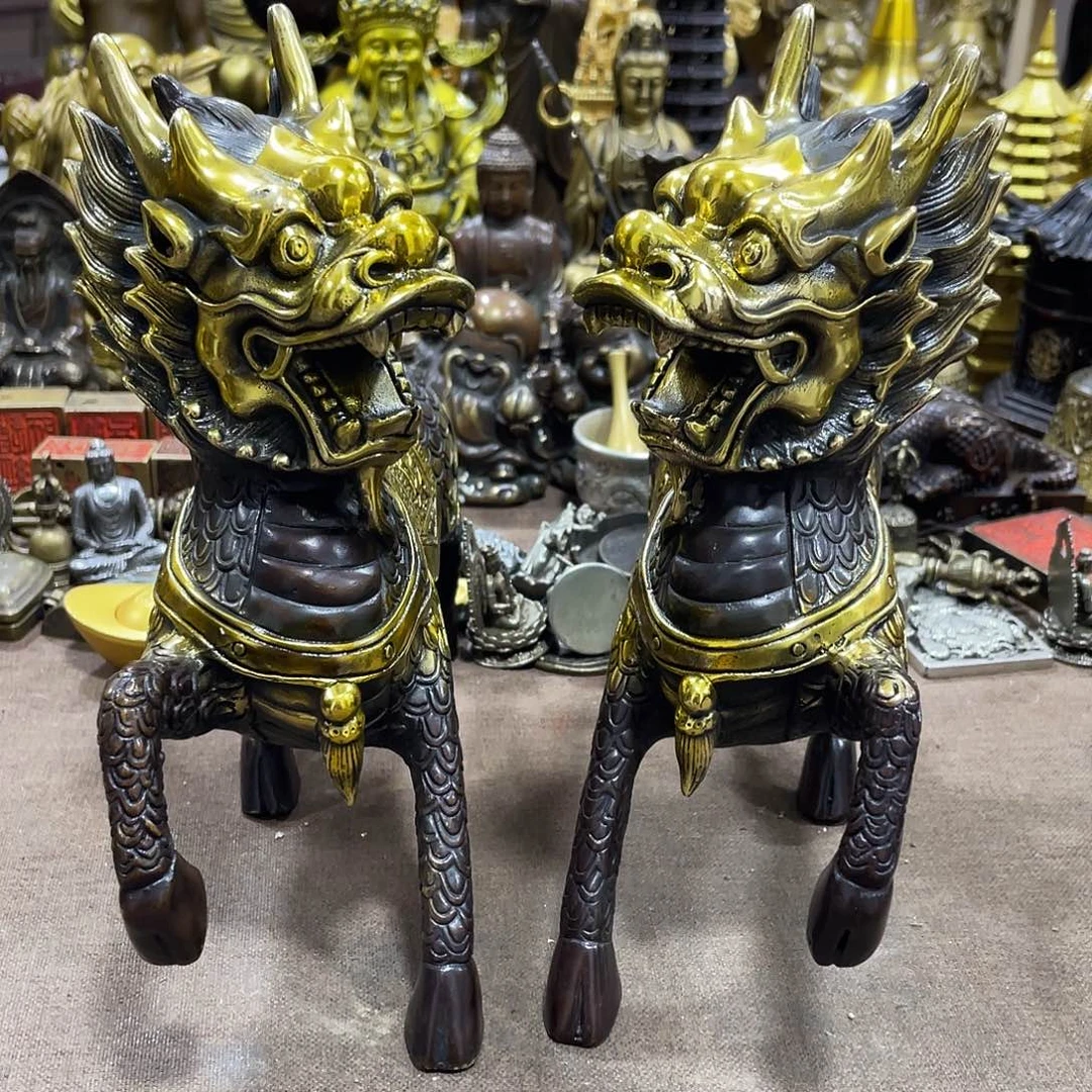 我***人克家铜艺精品摆件