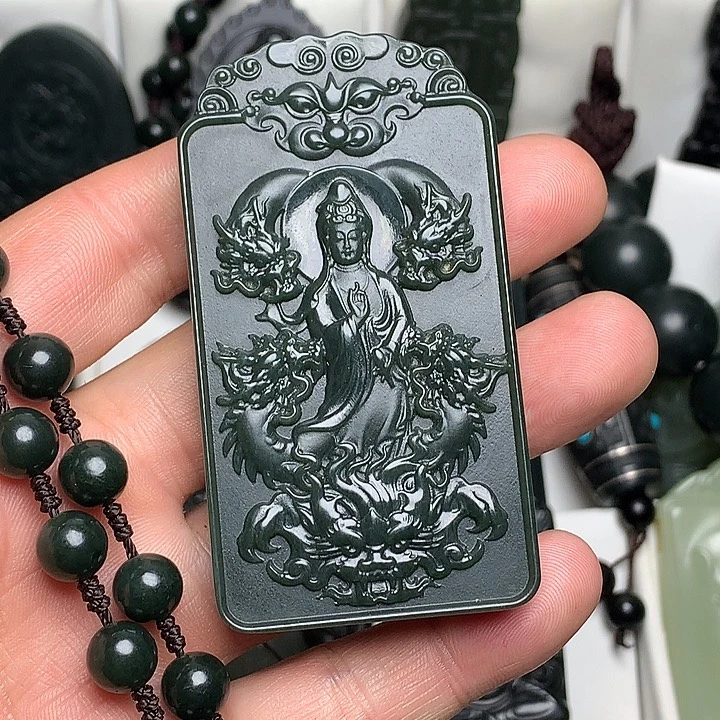 和田玉（青玉）未镶嵌颈饰