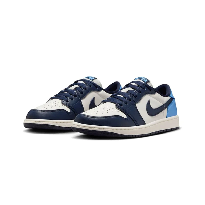 Air Jordan 1 Low AJ1 黑白蓝低帮复古篮球鞋 CZ0790-400