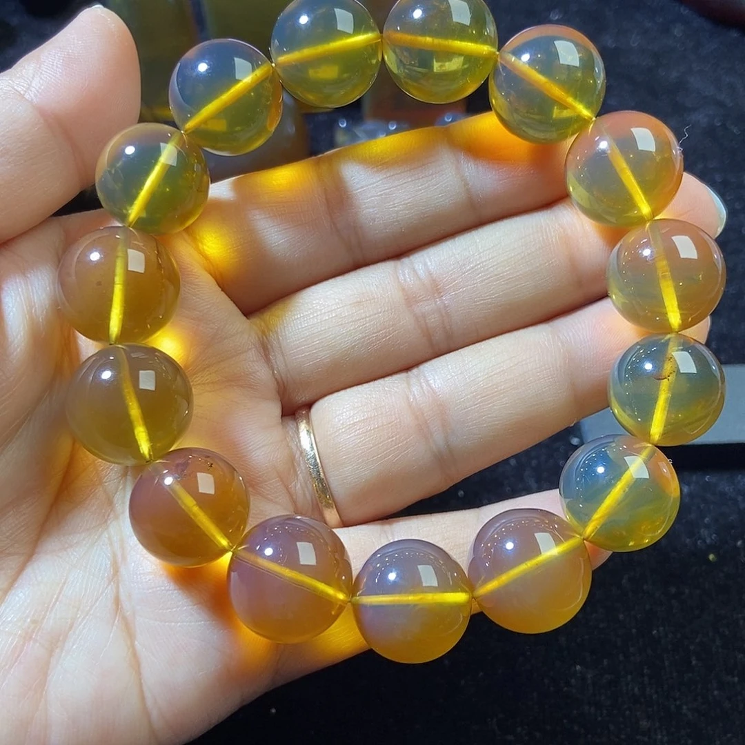 未镶嵌琥珀手链缅甸天然琥珀售出