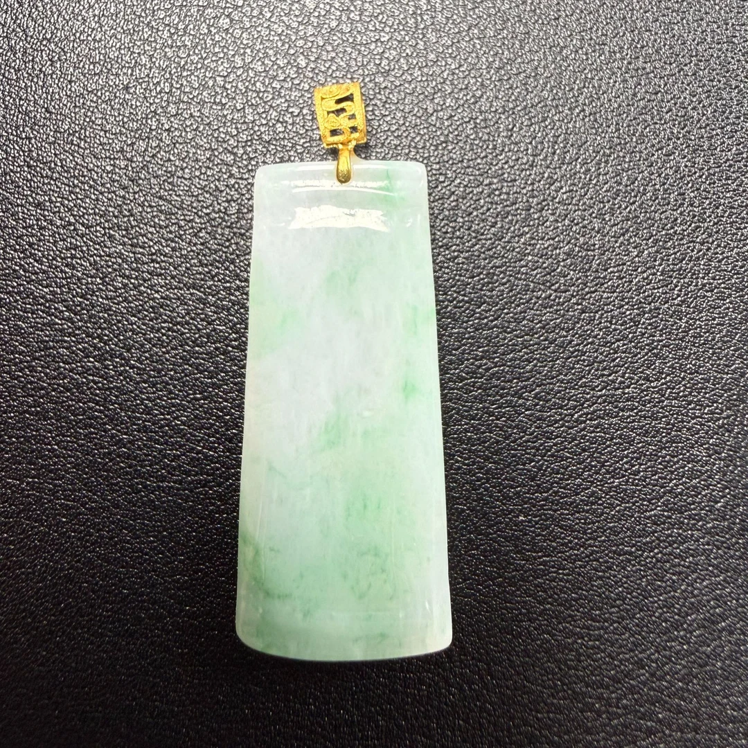 久鱼珠宝 18K金翡翠挂件9288