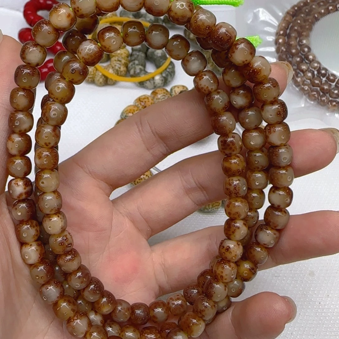 星月菩提手串M****鑫65长老粉冰星月菩提76桶108