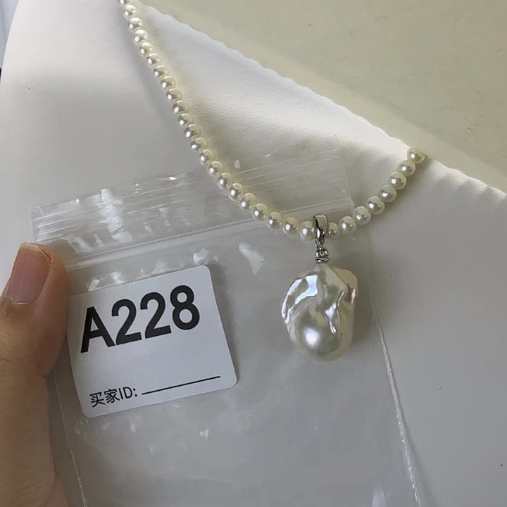 淡水珍珠合金吊坠(不含链)