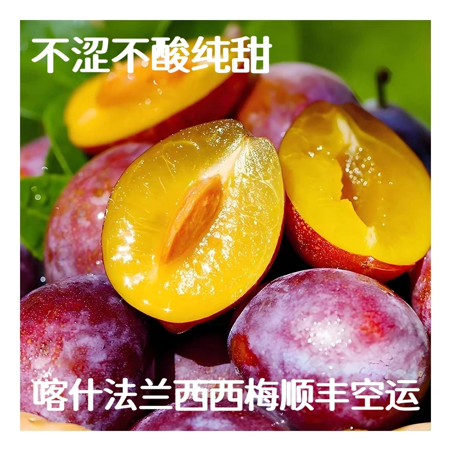 西梅新疆直发夏季特产鲜果爆甜软糯很甜好吃露营水果老人小孩爱吃