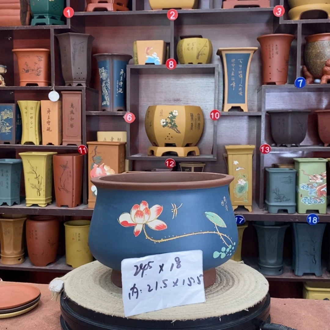 紫砂艺术紫砂花盆