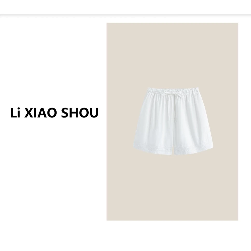 【李小瘦大码女装】休闲高腰百搭夏季新款显瘦气质简约短裤980D