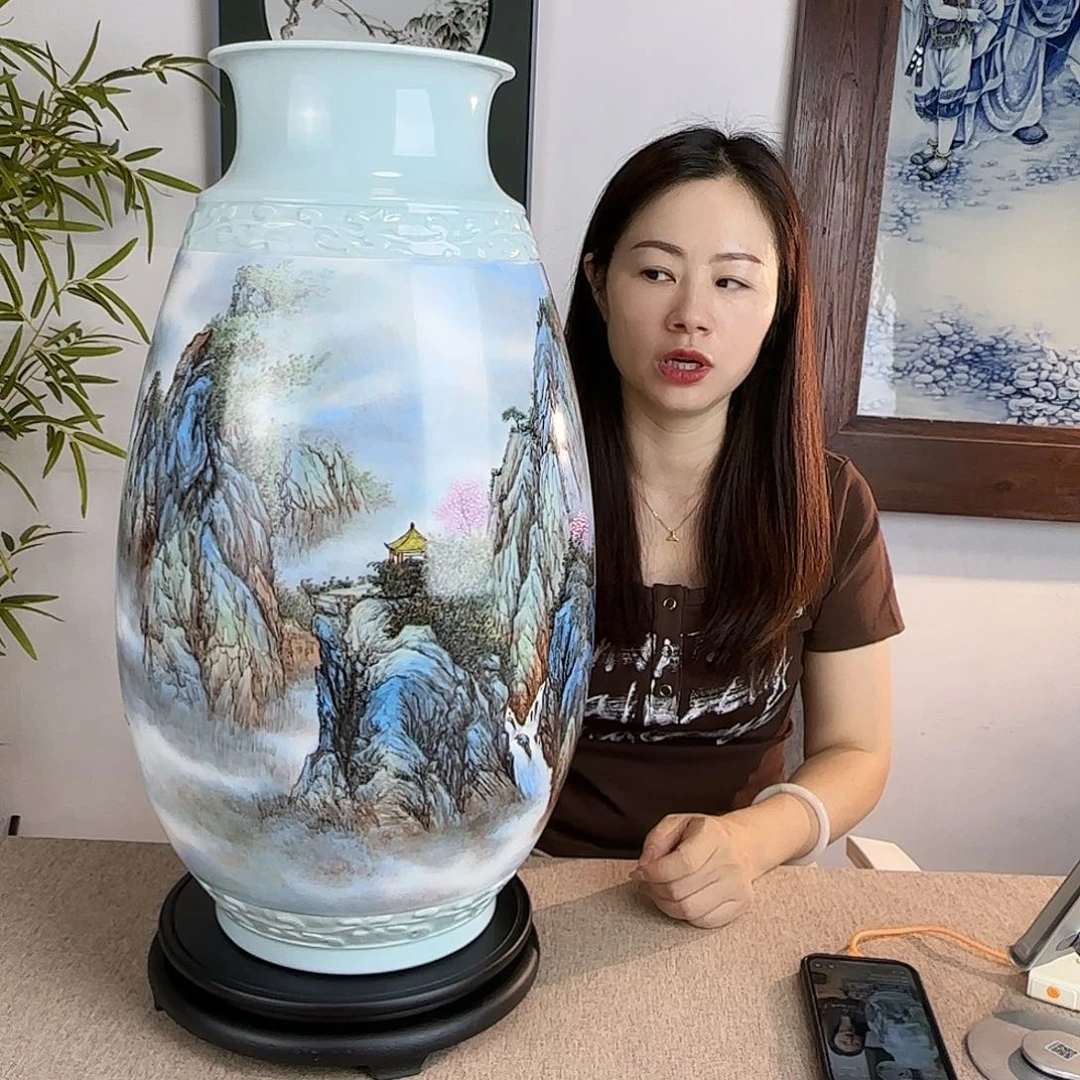 金***金瓷片精品手绘摆件