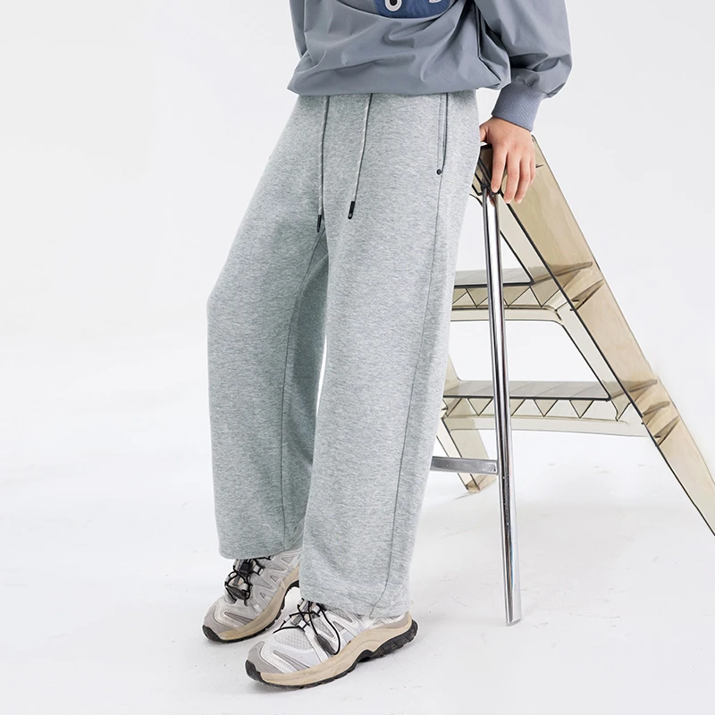 新款春季男大童针织长裤中大童休闲阔腿裤儿童运动裤宽松童装2509