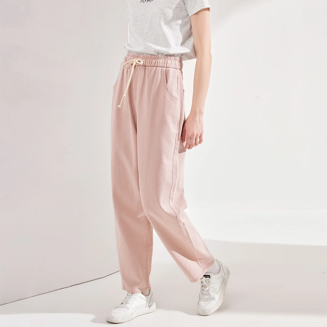 【粉丝专享】【棉】秋季纯色系带气质直筒裤时尚百搭牛仔裤女