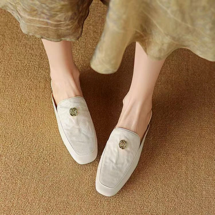 成都手工2025新款半托时尚百搭百搭夏季软底外穿包头拖鞋