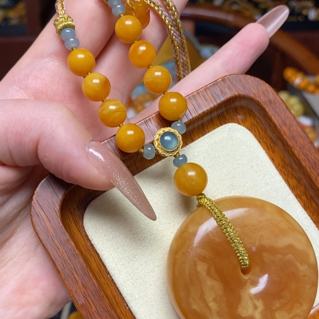 【闪购商品】蜜蜡颈饰未镶嵌项链