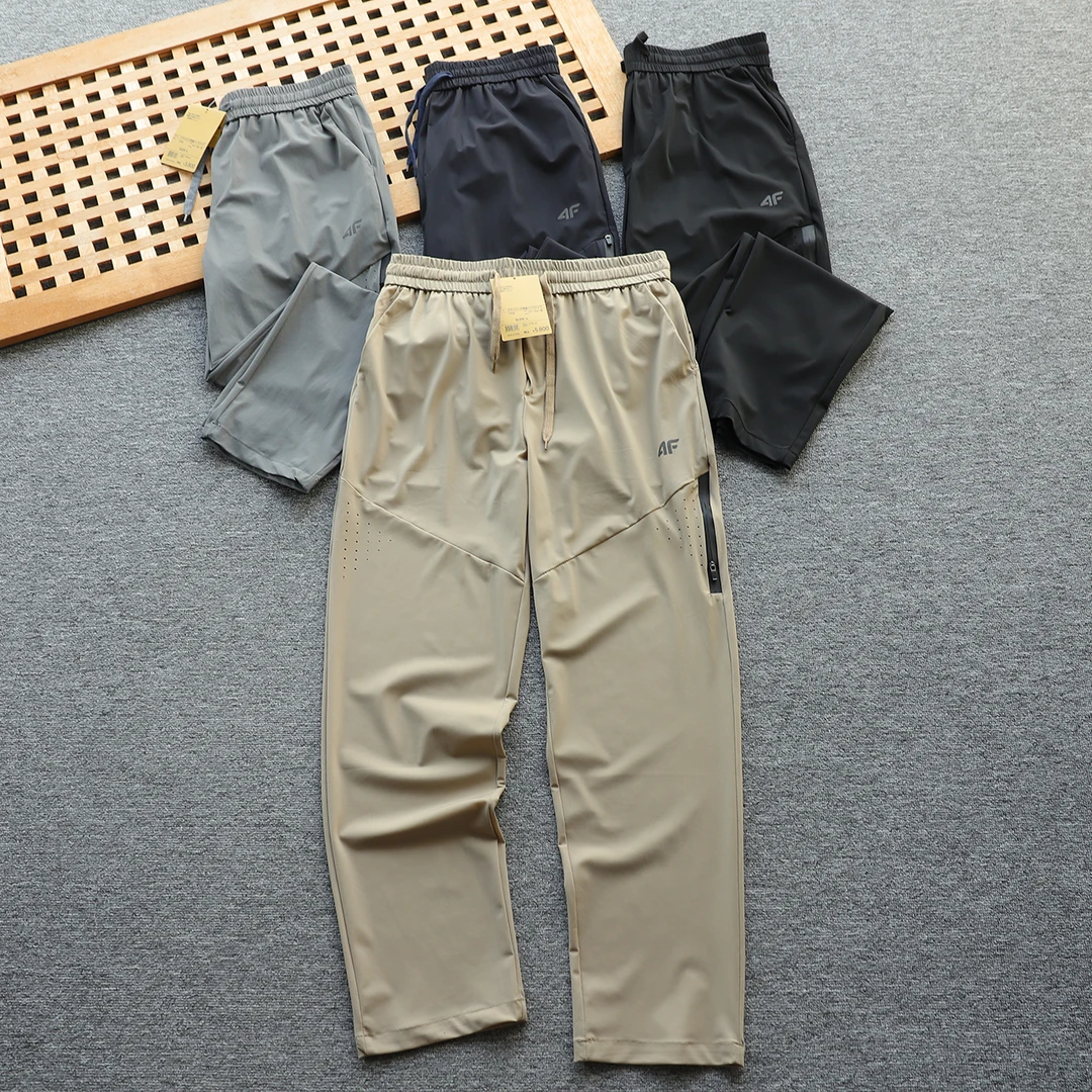 日单 锦氨面料户外男女四面弹力 速干透气休闲小直筒裤