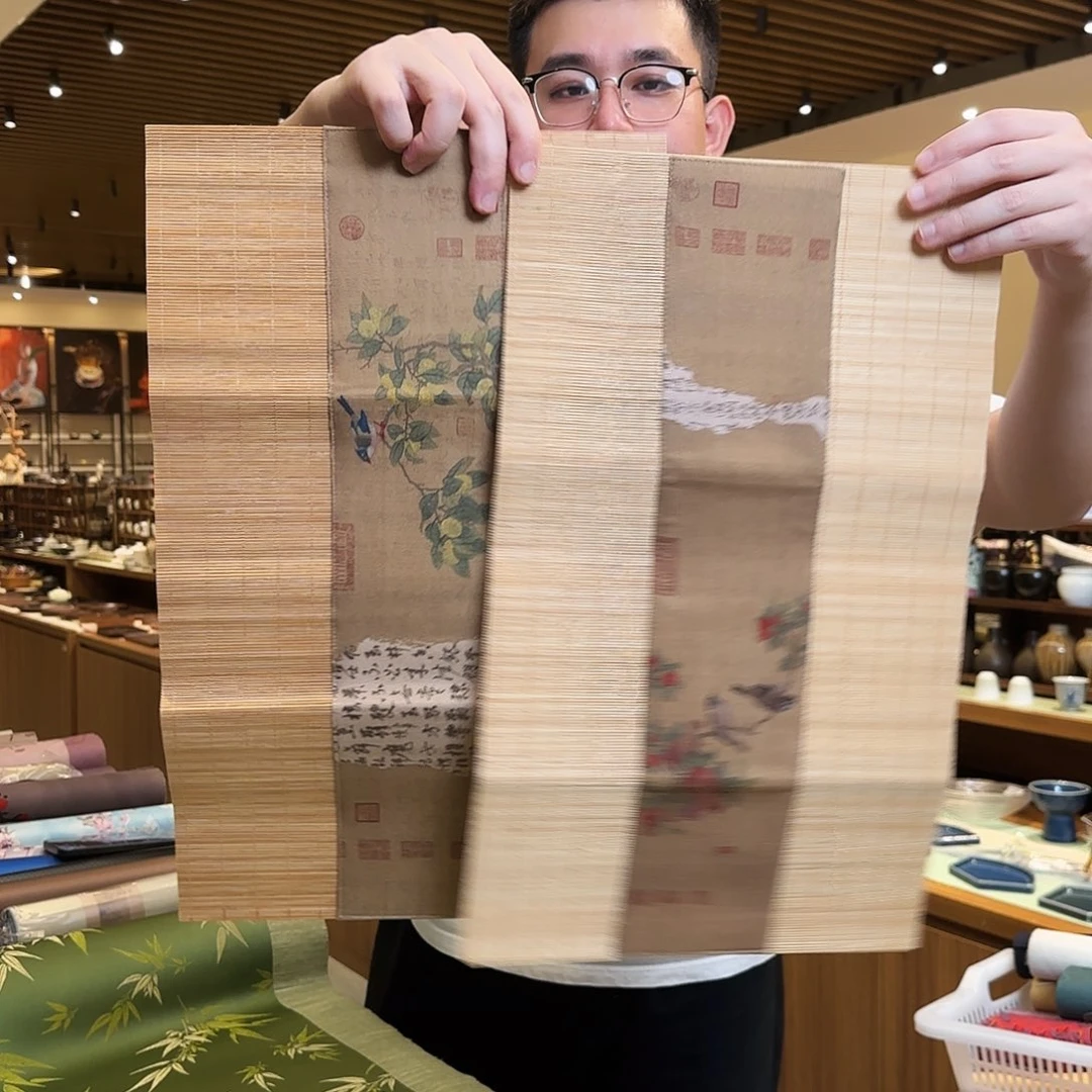 茶道配件竹茶铺两条