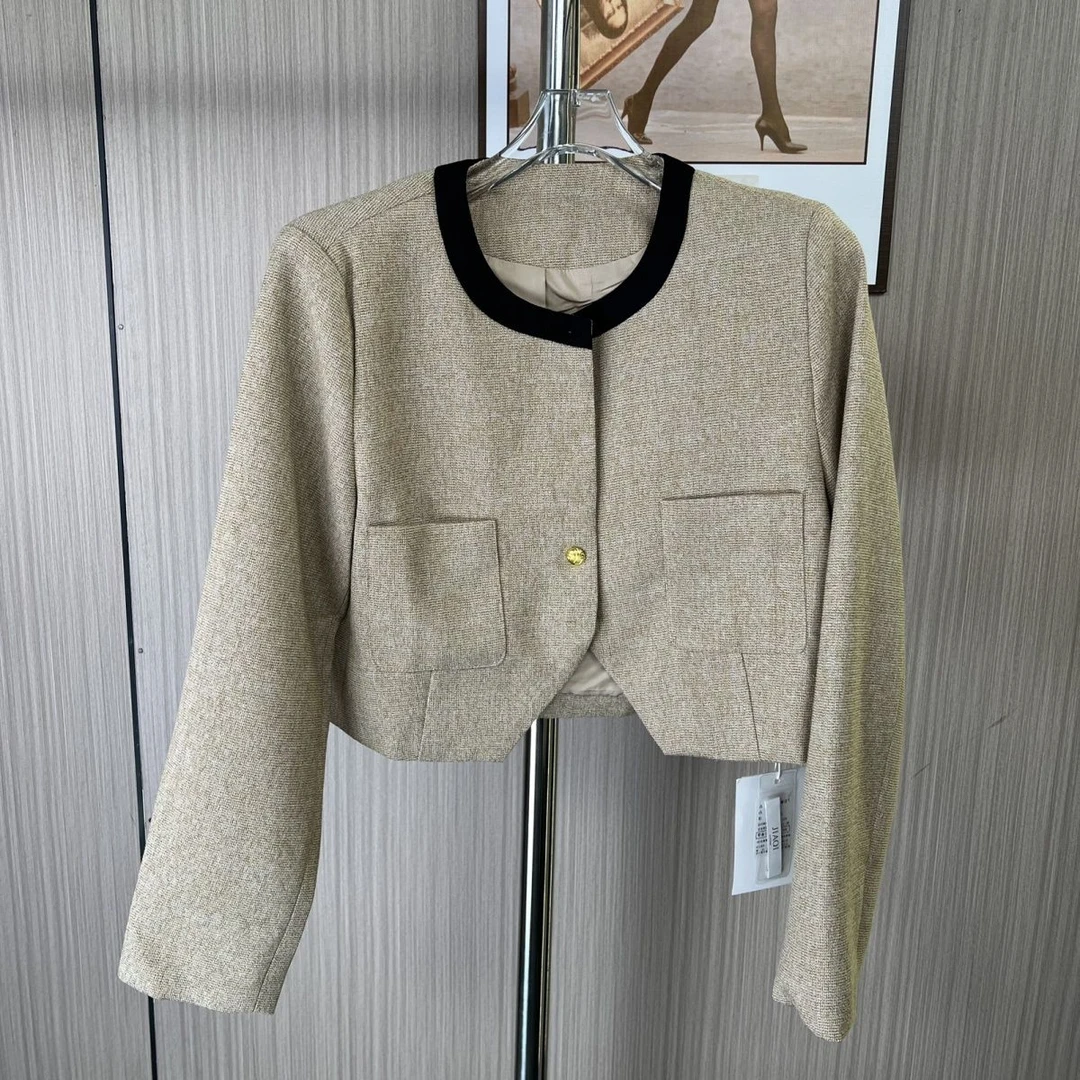 3326撤柜xxq春秋时尚设计小香风外套