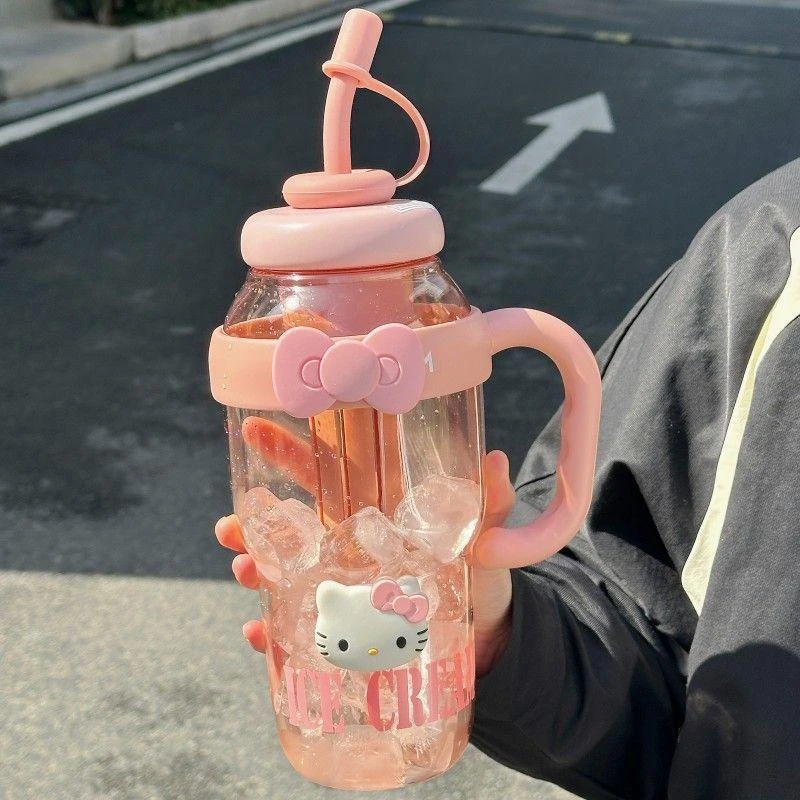 大容量水杯高颜值女生2025新款巨无霸冰霸杯吸管杯子学生运动水壶