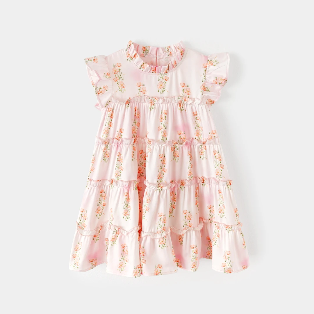 2025薄款碎花长裙女童夏季新款儿童洋气休闲连衣裙YNQJ0163