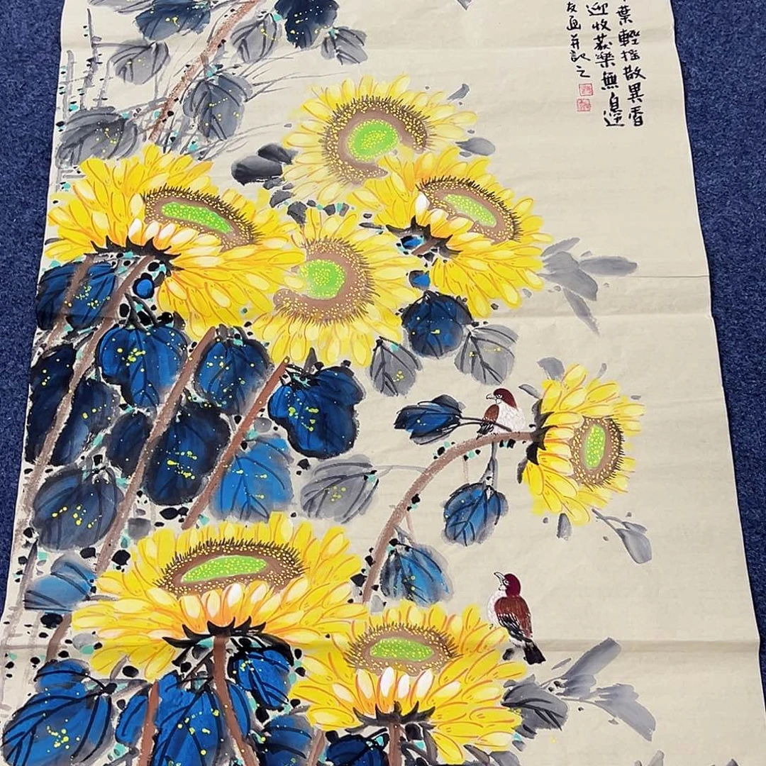 国画事事顺心如意万事如意万事