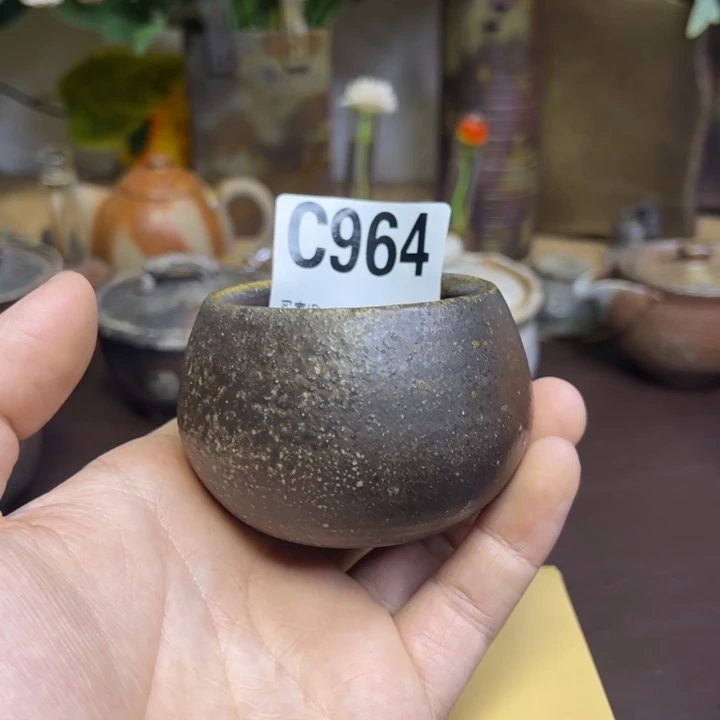 森敏彰不倒翁杯子备前烧作品