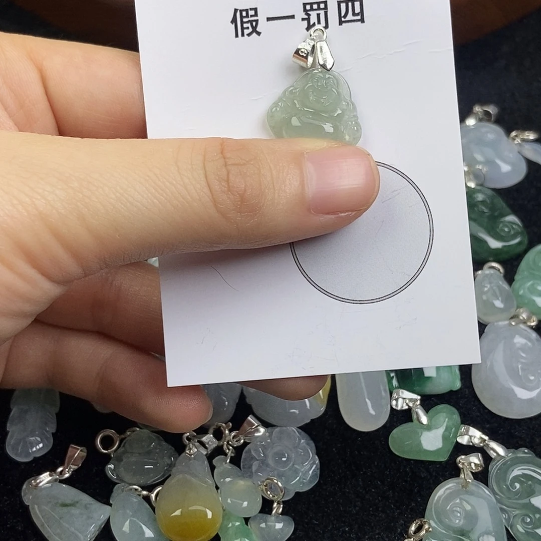 翡翠未镶嵌颈饰天然翡翠手镯项链