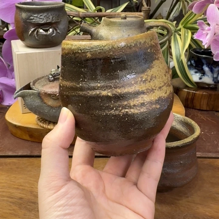 多久守备前烧山土汤吞福利一口价