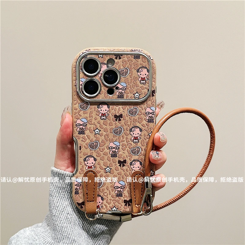 大视窗翻毛皮适用苹果16/iPhone/华为手机壳15promax防摔pura70潮