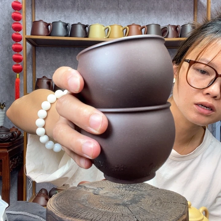 茶杯紫砂原矿紫砂杯