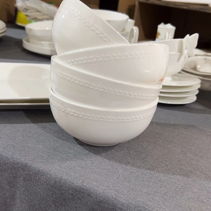 库存尾货麦碗四个微瑕口径15