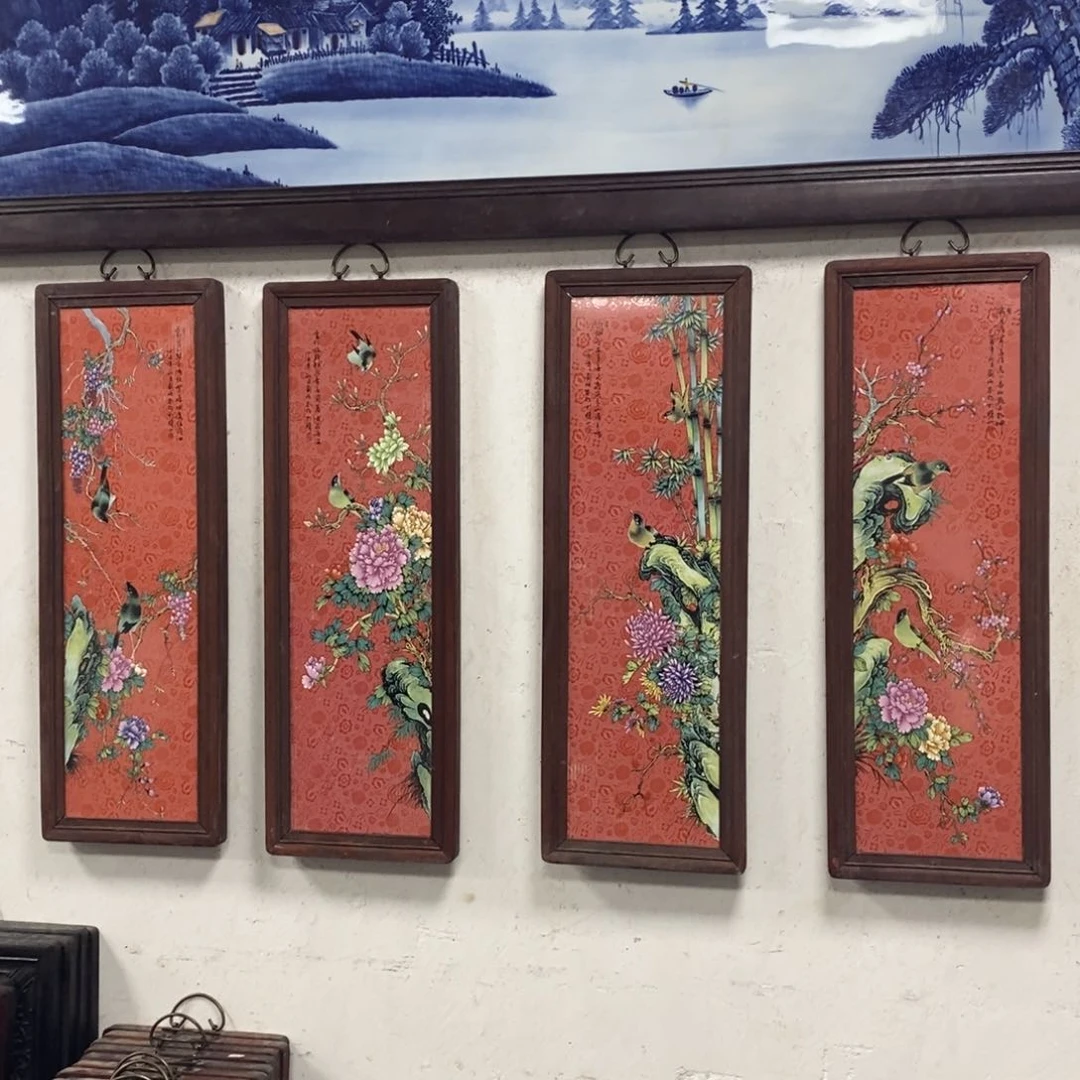 瓷片80*28*4 景德镇瓷板画柴窑烧制