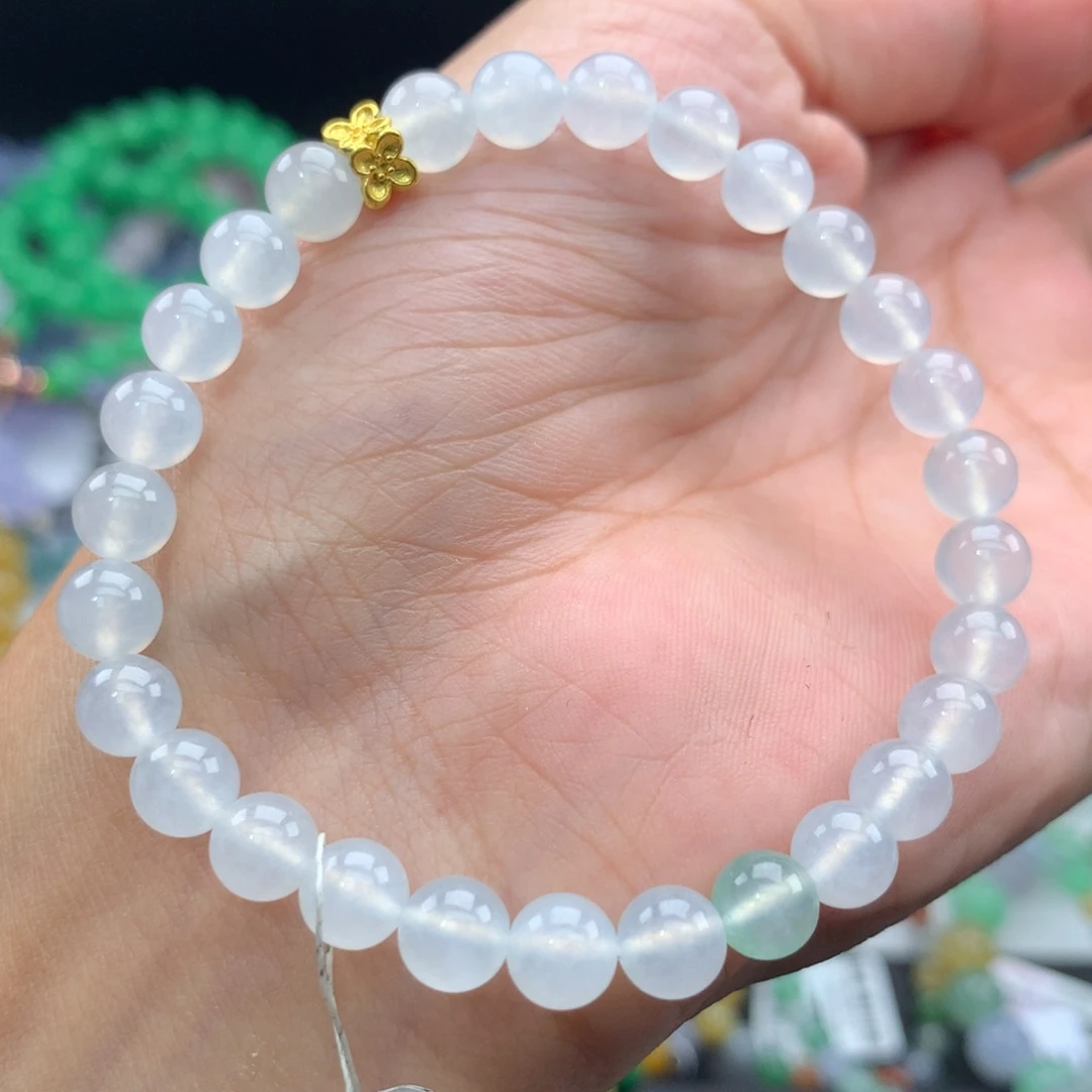 翡翠未镶嵌毛衣链