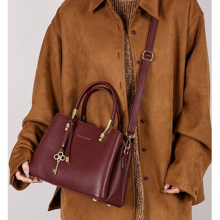 女士妈妈手提包洋气新款实用耐磨容量大结婚喜事包包日常背5007