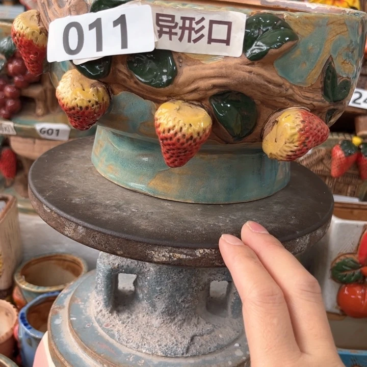 紫砂花盆粗陶材质多肉花盆
