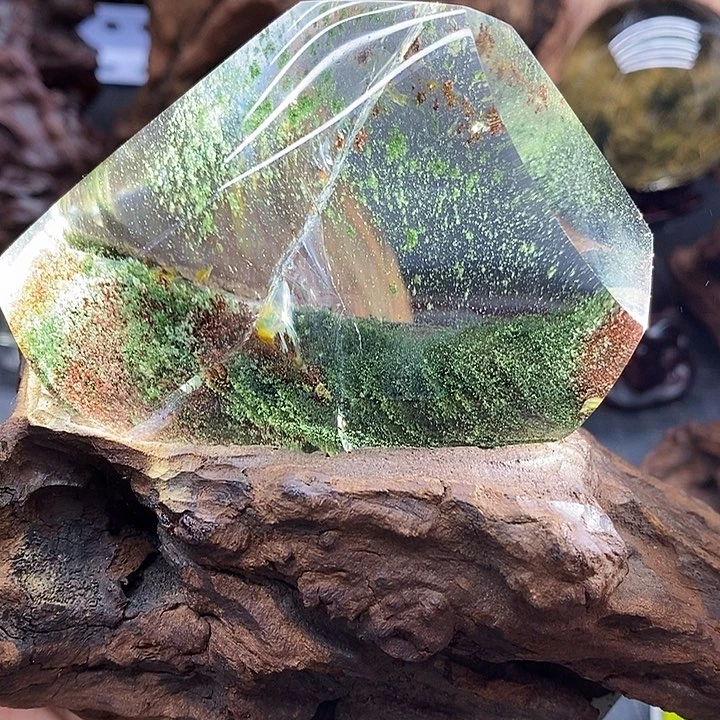 水晶珠宝半成品未镶嵌绿幽灵