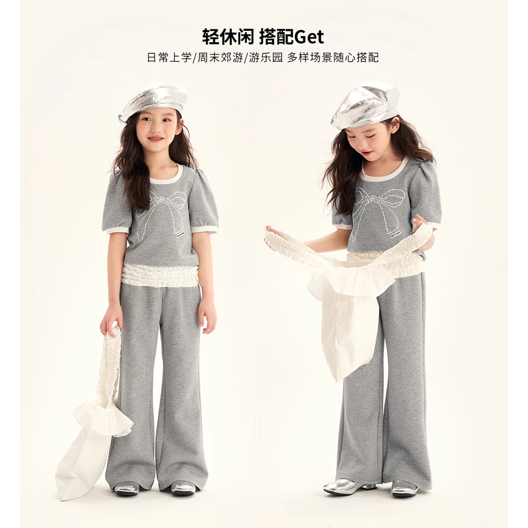 媛媛公主儿童T恤2025春季新品儿童潮流修身短袖T恤童装批发织里