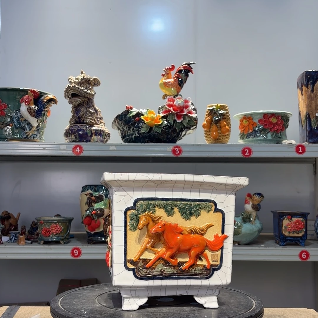 伟***哥精品石湾花盆高端大气