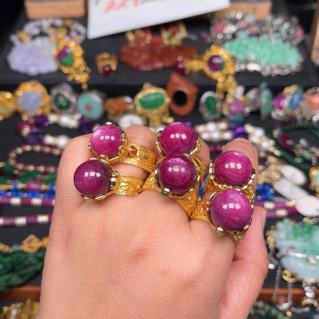 戒指未镶嵌红宝石双十二直降价不议