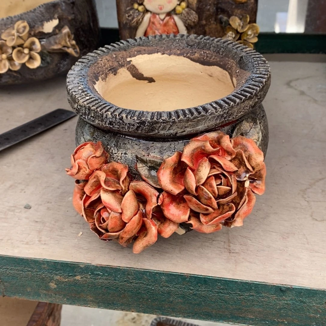 红陶好**?青藤花器多肉花盆