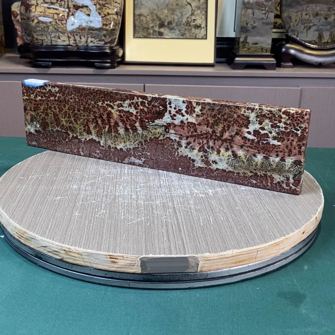 石材广西国画石草花石