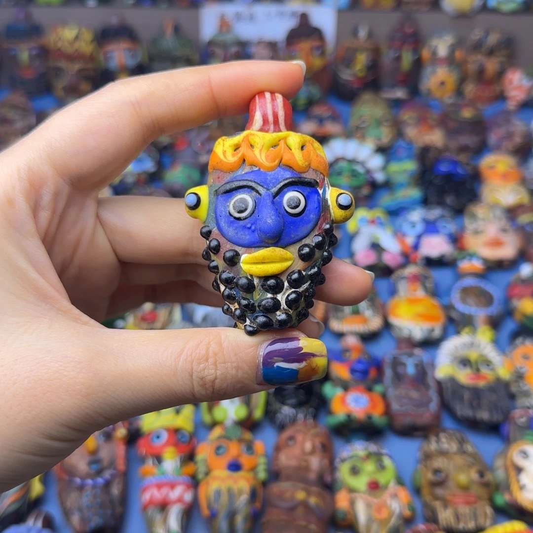 琉璃非金属点点胡子娃