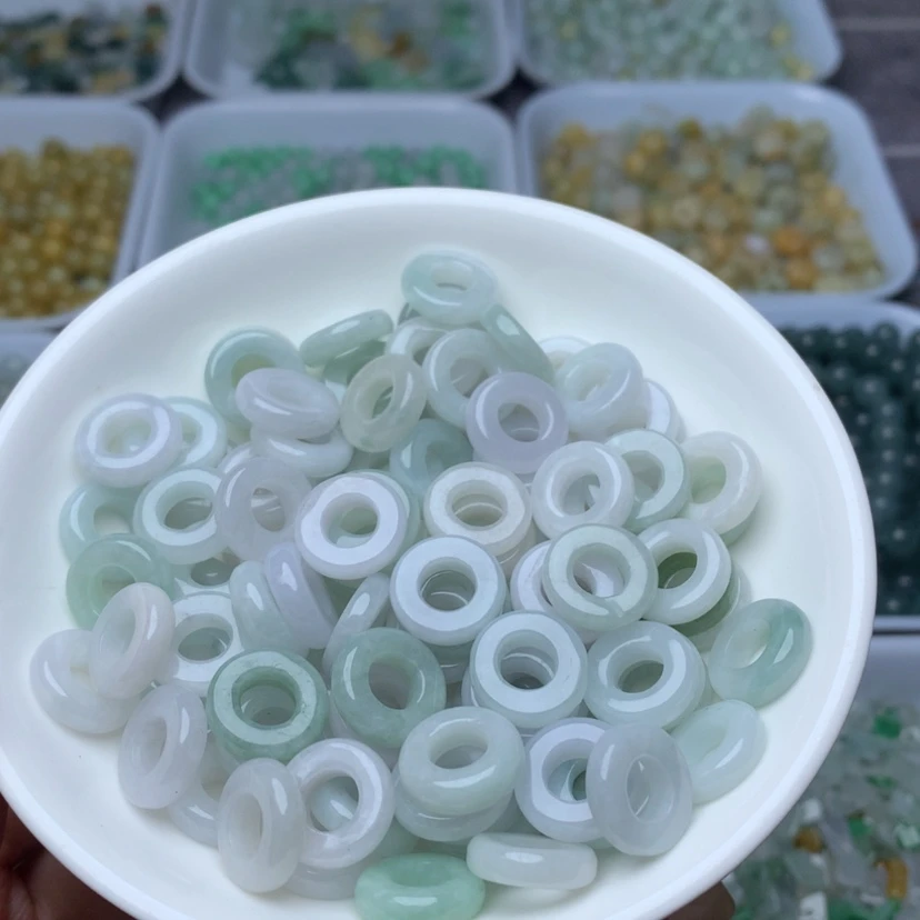 【闪购商品】翡翠手链未镶嵌卡12.5玉环20个