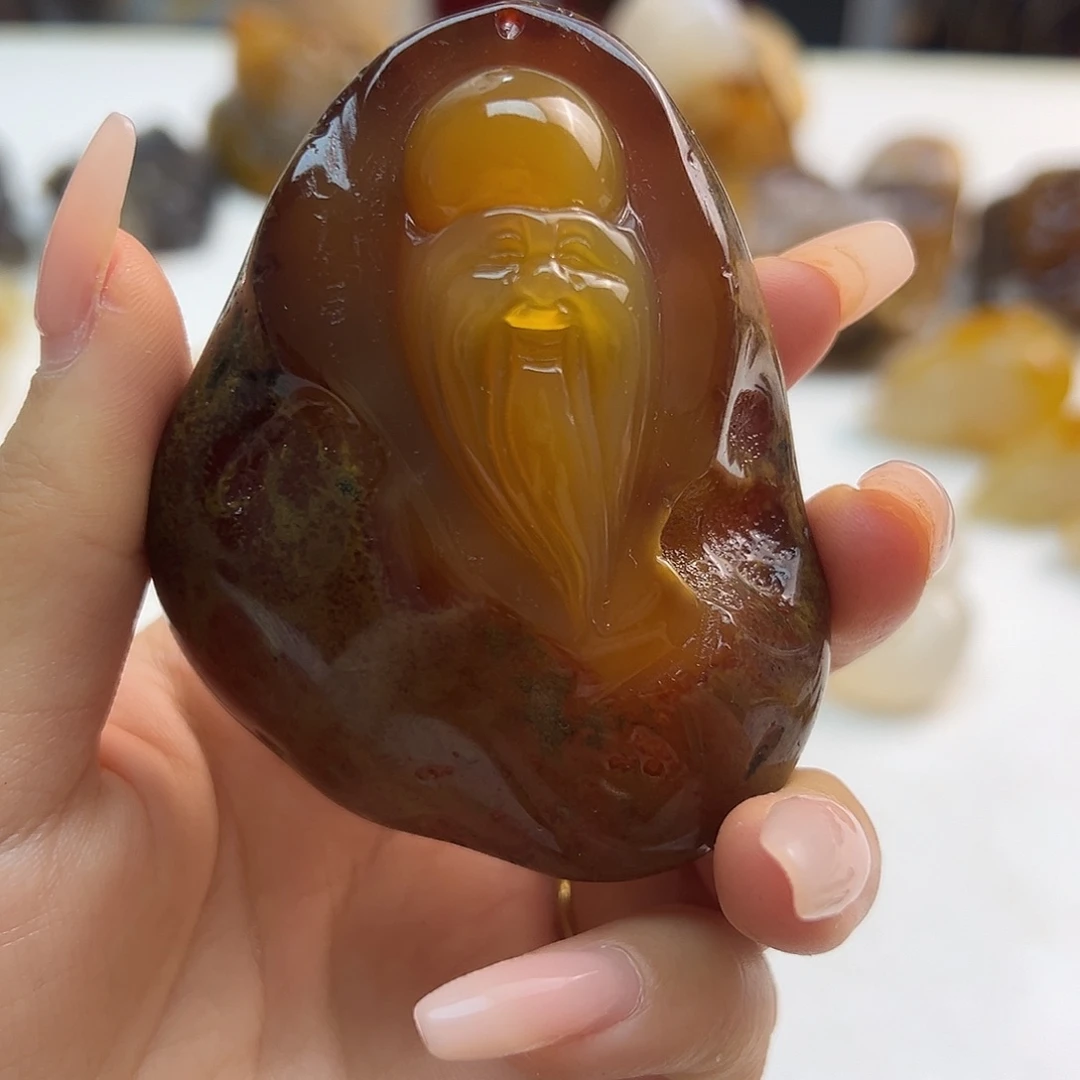 玛瑙/玉髓未镶嵌项链