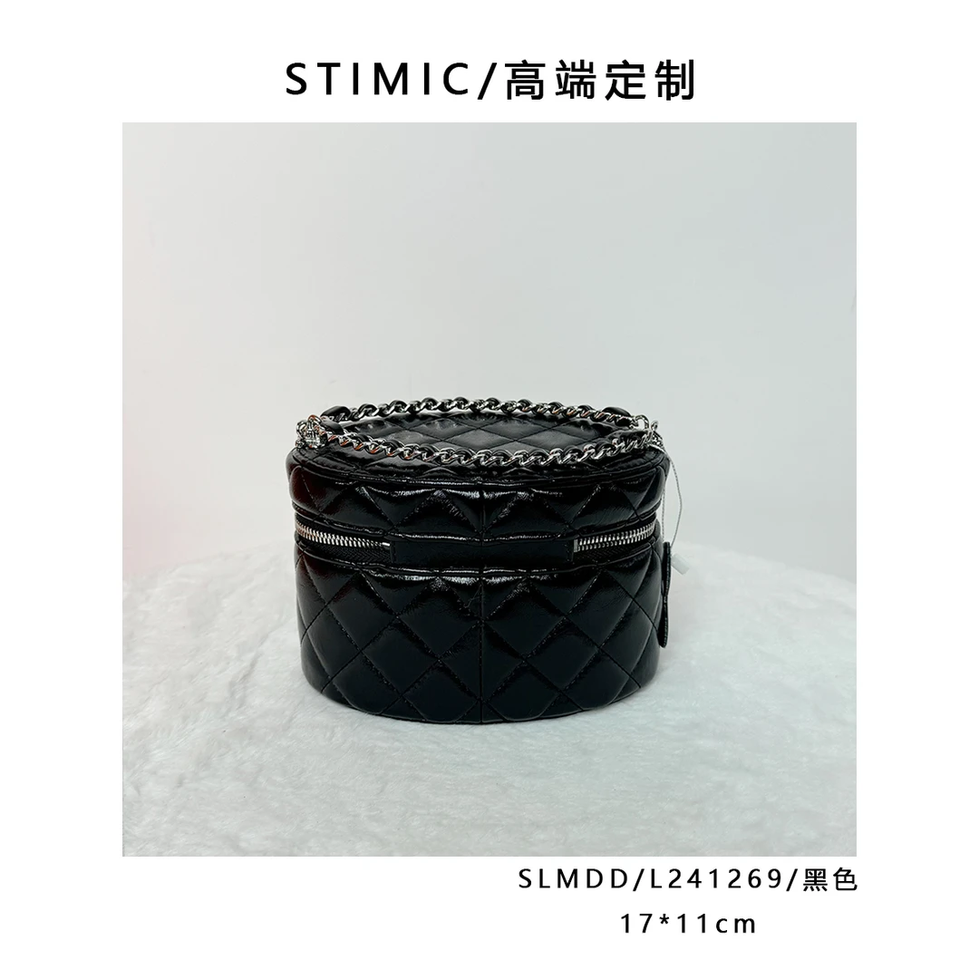 SLMDD/L241269/黑色paiyuge高端订制轻奢女士手提单肩斜挎包1269
