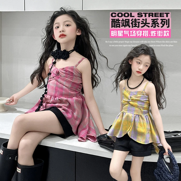 元族女童爵士舞蹈女团潮酷银色套装模特台走秀服现代舞服公主爆款