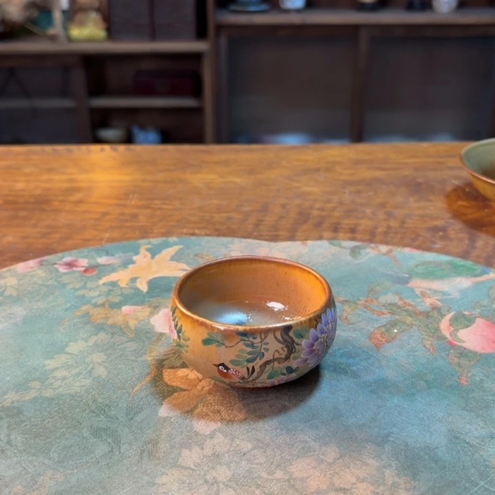 柴烧纯手工手绘陶瓷