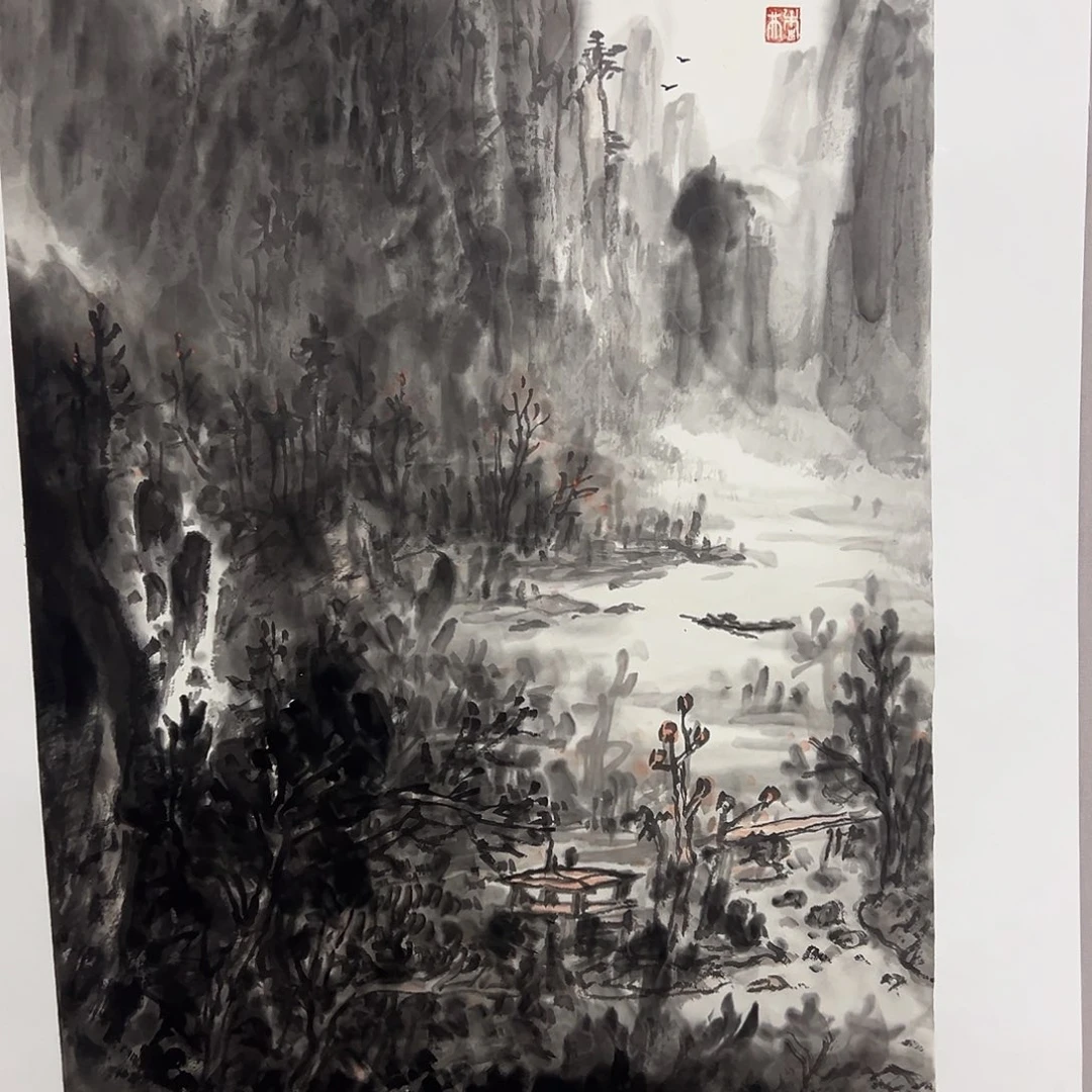 国画半****馆我在等你来啊亲